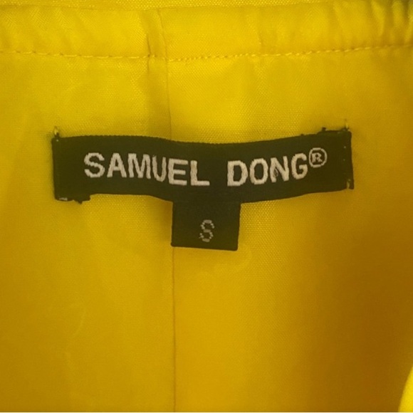 Samuel Dong Classic Bubble Dress - Yellow - Size Small - Picture 10 of 12